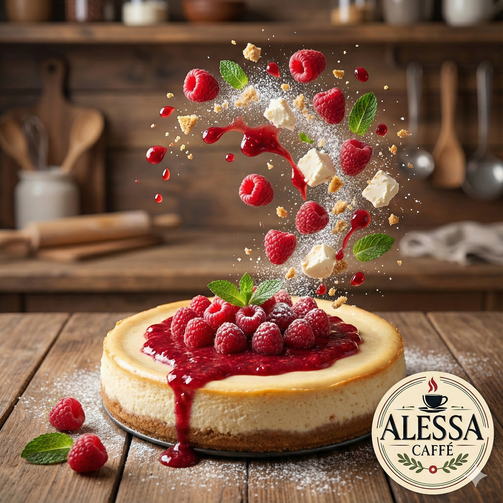 Pay de Queso con Frambuesa